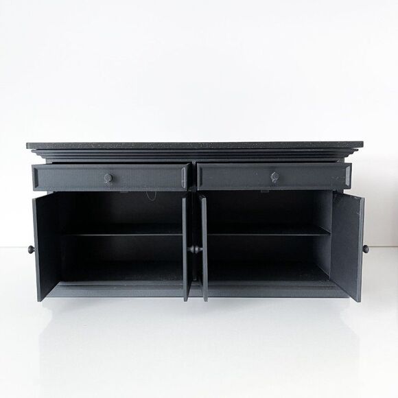 Barbie Integrity Doll Black Kitchen Island 1:6 Scale 3 Matched Chairs 3D Printed - Picture 4 of 13